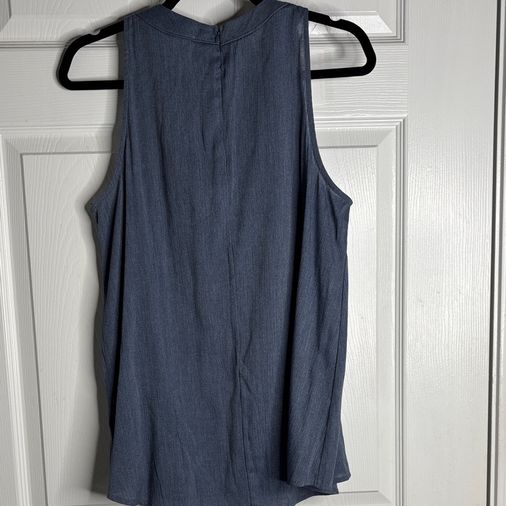 Kaileigh Blue Sleeveless Top - Picture 2 of 4